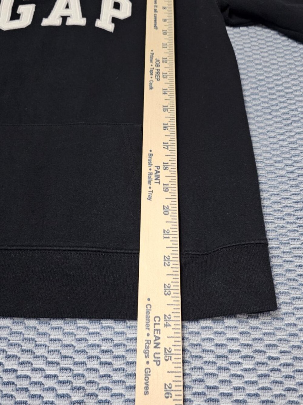 GAP Stretch Y2K Black with Front Pocket Hoodie Women's Sweatshirt - Size Small - Picture 6 of 6